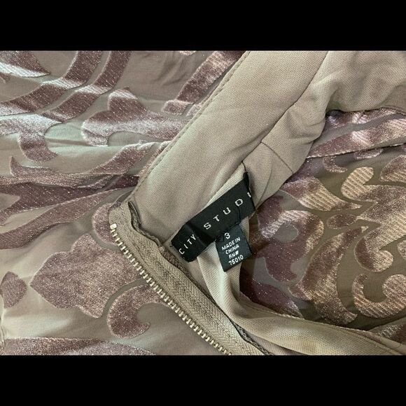 NWT- City Studio flocked Dress. - Picture 10 of 10